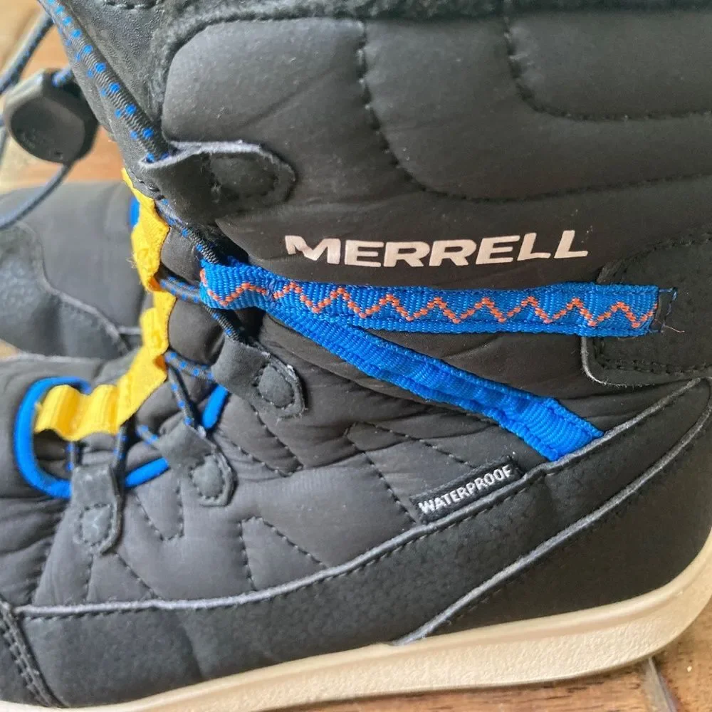 Merrell Snow Quest Waterproof Boot Youth 2 Snow Outdoors Faux Fur Lining